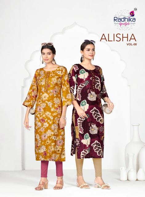 Radhika lifestyle alisha vol 8 wholesale prices of jaipuri kurti